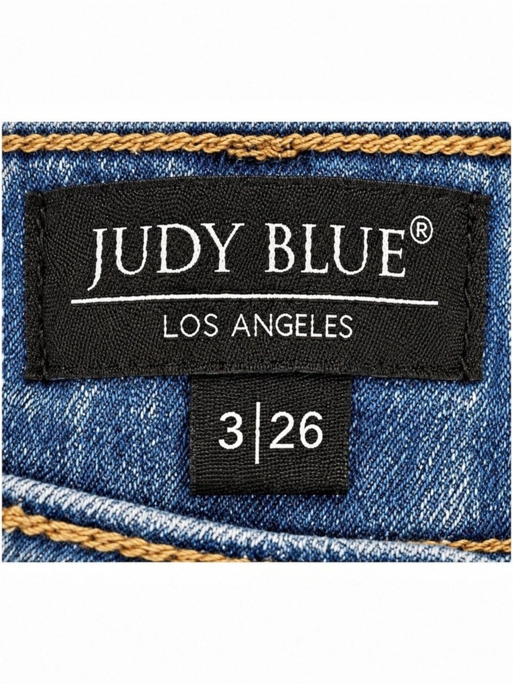 Judy Blue High Rise Cropped Wide Leg Jeans Distressed Size 3/26 - Picture 3 of 5